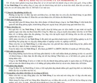 Lợi ích khi sử dụng dịch vụ Bảo vệ